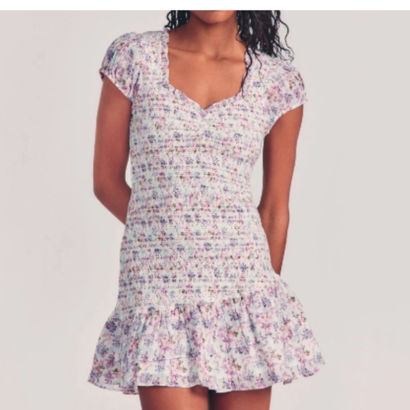 LoveShackFancy Trevor Dress Positano Blue Size Large NEW NWT - Picture 1 of 3